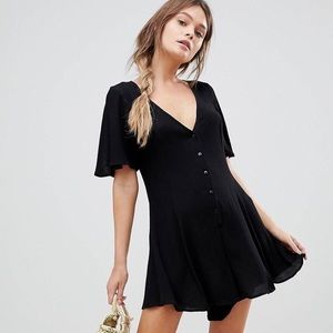 Button Up Romper NWT